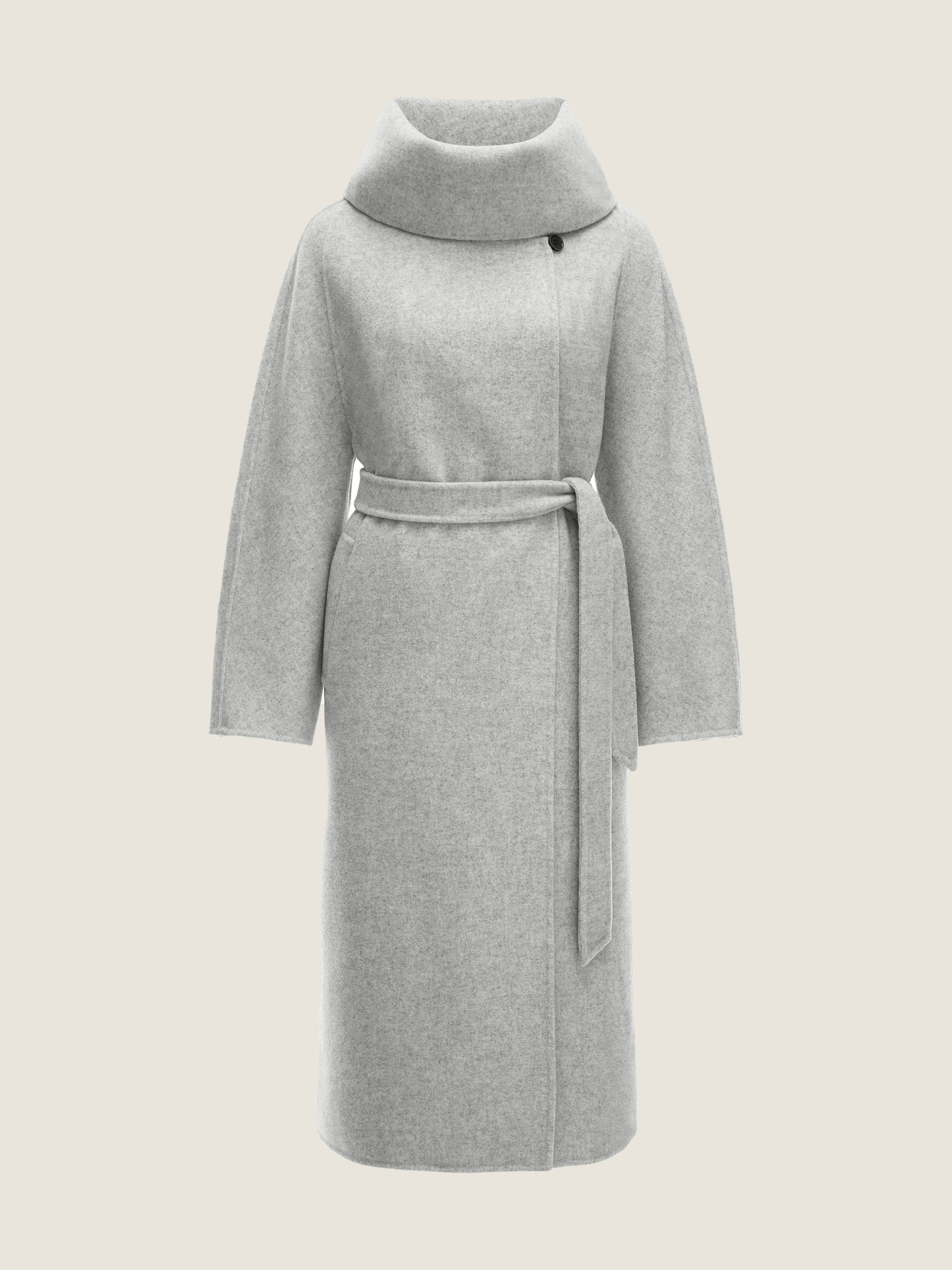 Wool Funnel Neck Coat M31N