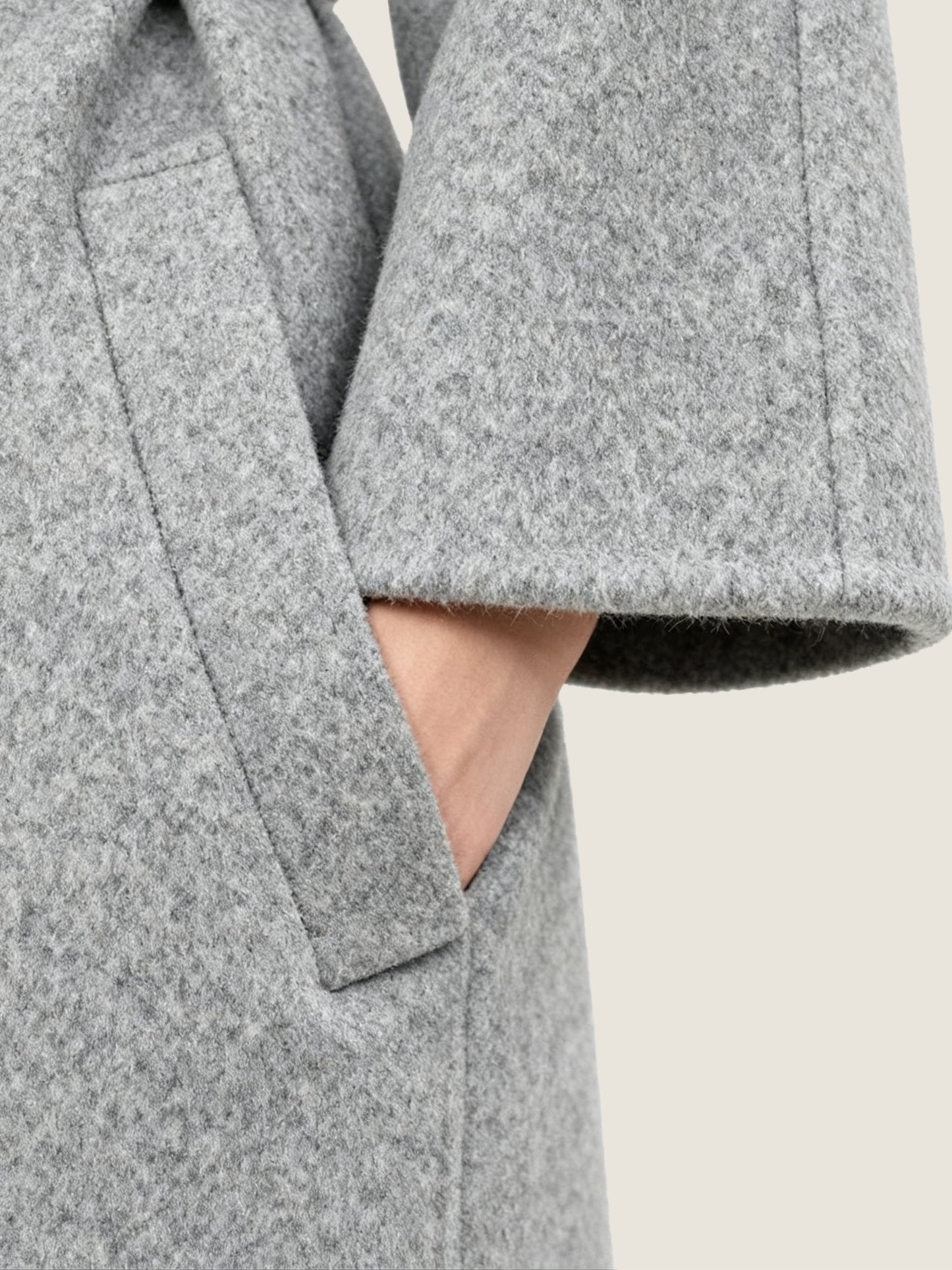 Wool Funnel Neck Coat M31N