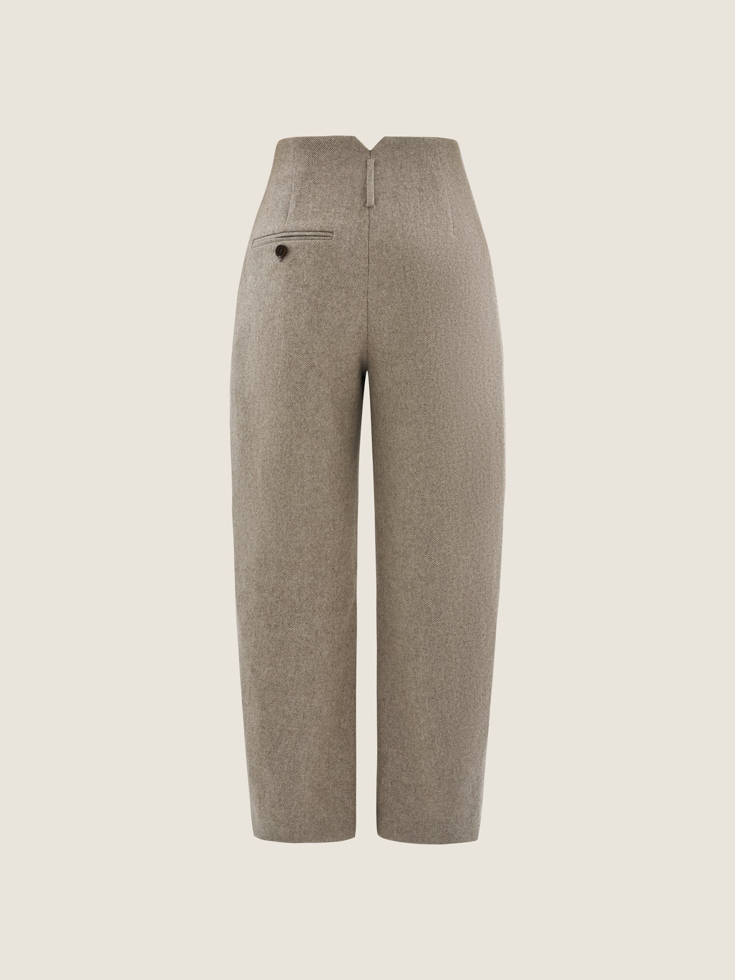 Structured  Barrel Pants