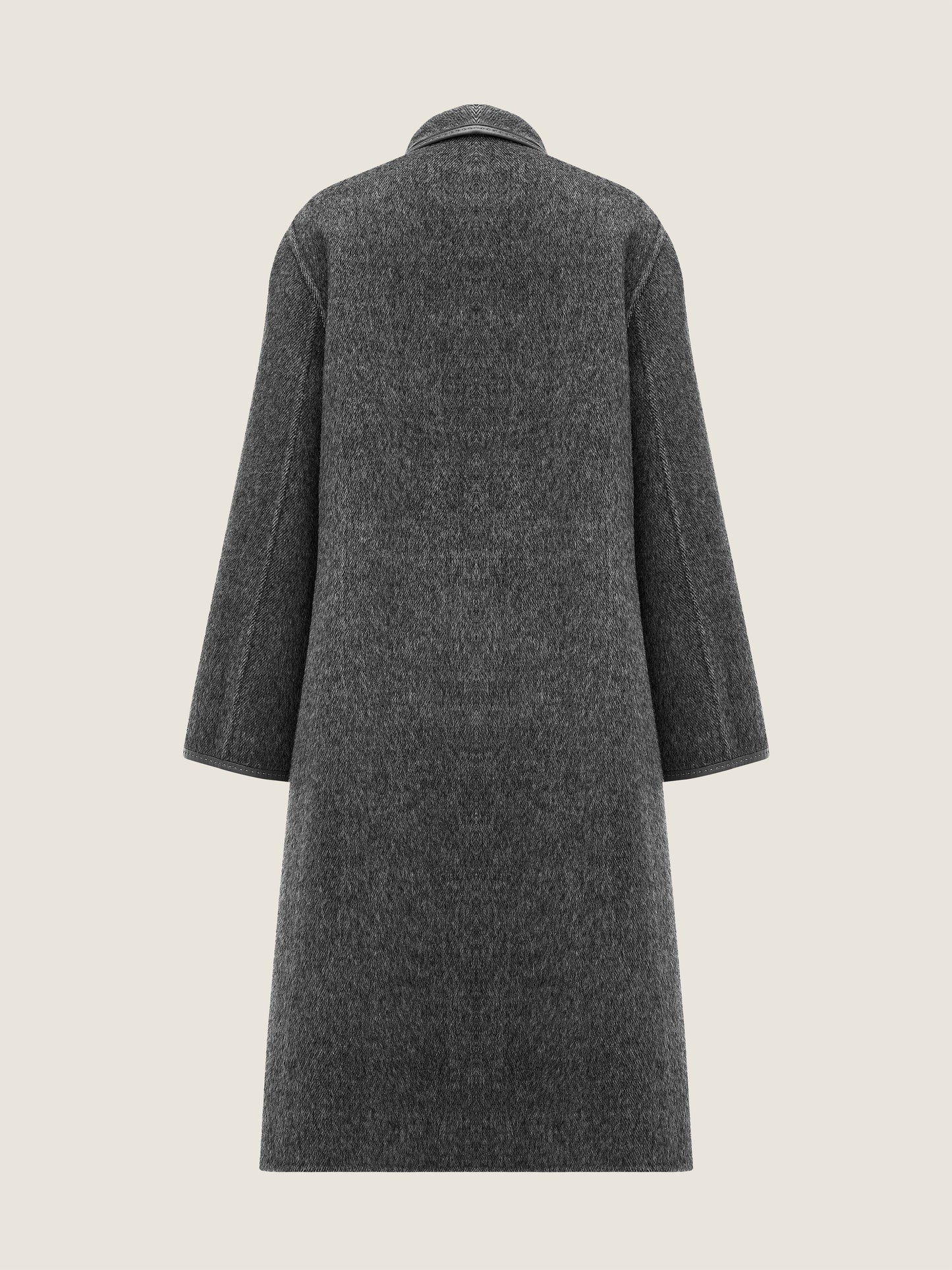 Belted Wool Long Coat M31N