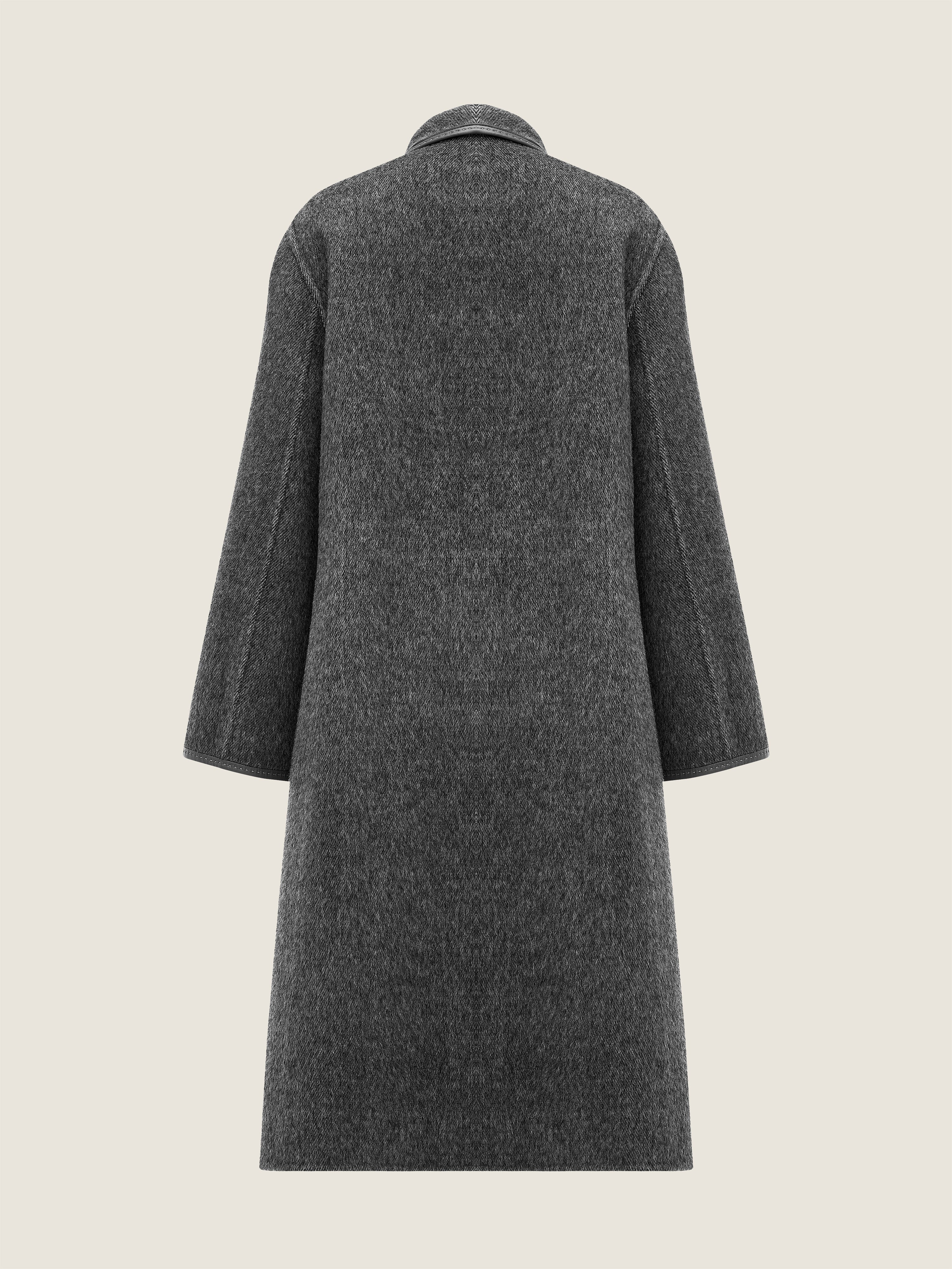 Belted Wool Long Coat M31N