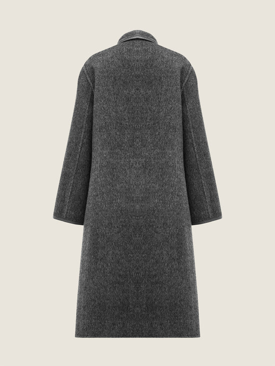 Belted Wool Long Coat M31N