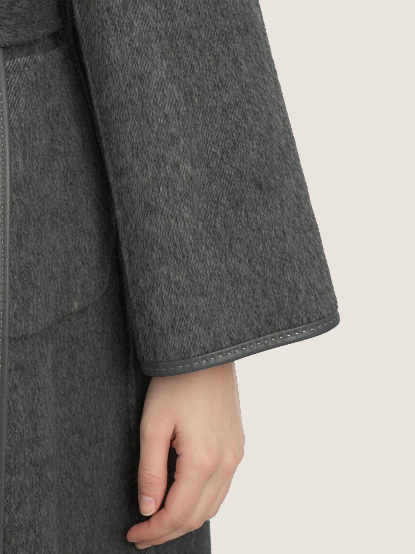 Belted Wool Long Coat M31N