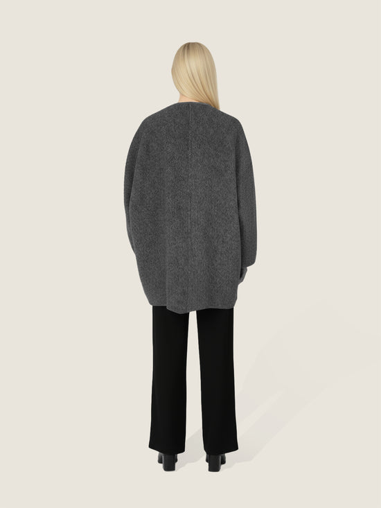 Asymmetric Wool Coat M31N