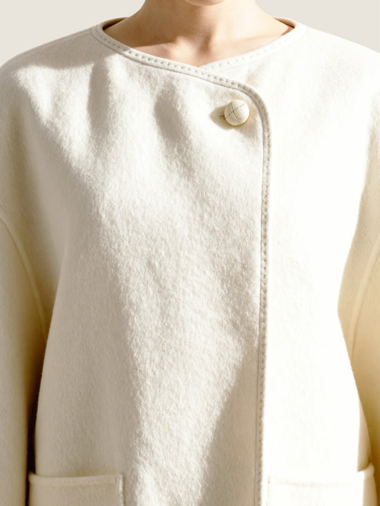 Asymmetric Wool Coat M31N