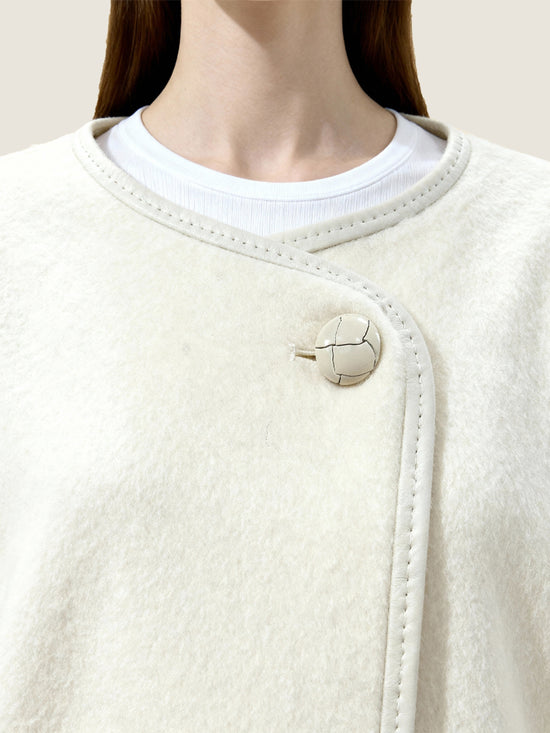 Asymmetric Wool Coat M31N