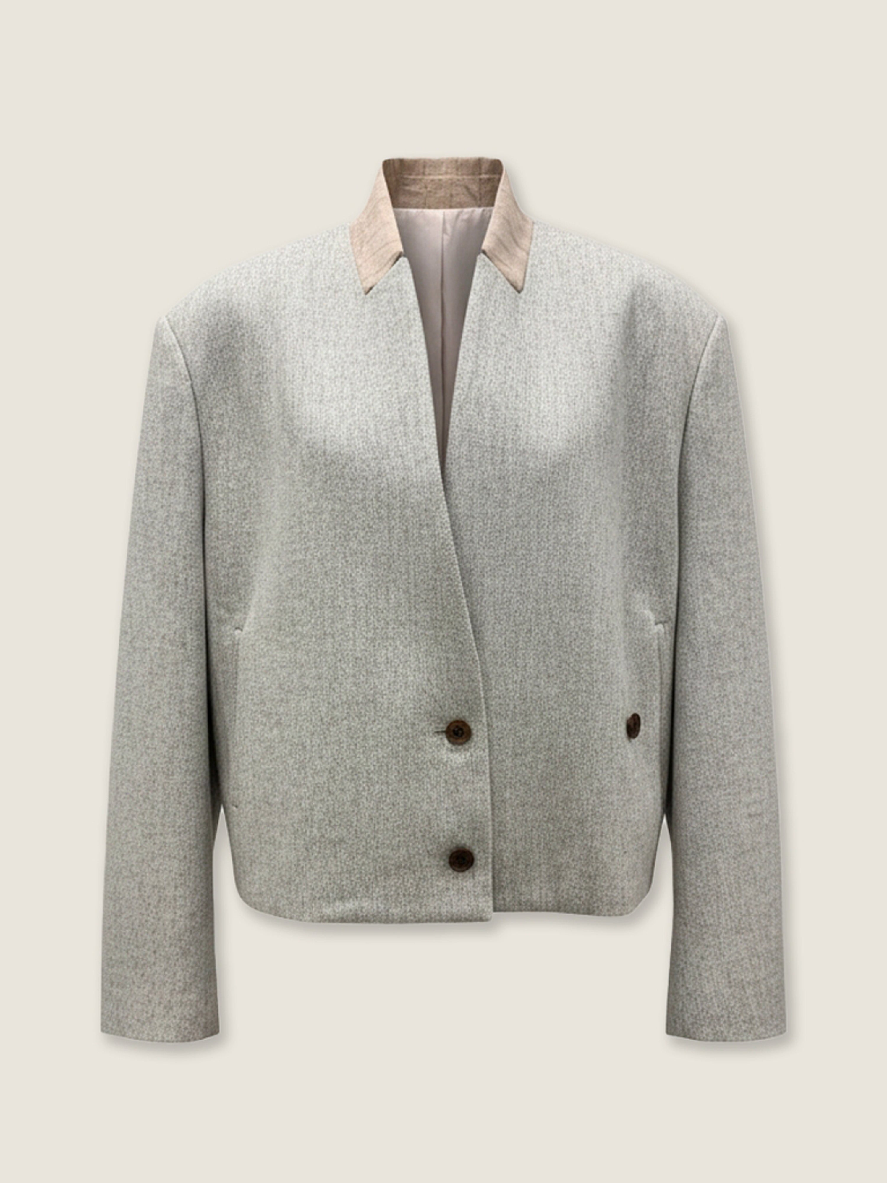 Structured Suit V Neck Jacket M31N