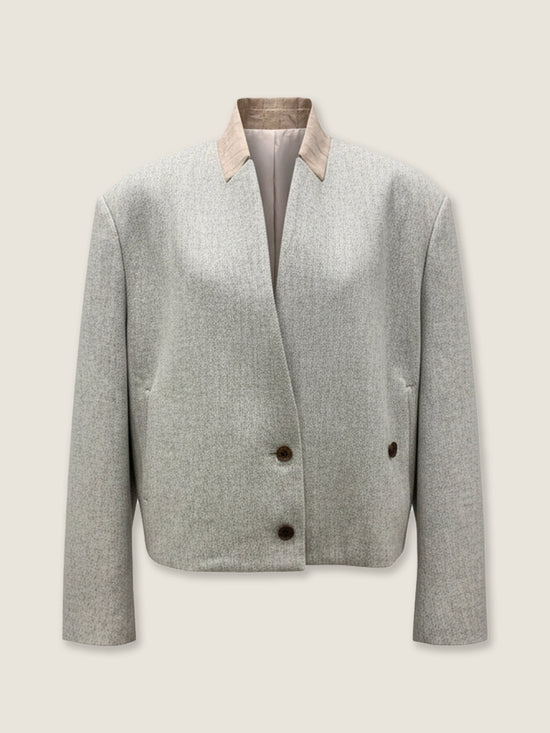 Structured Suit V Neck Jacket M31N