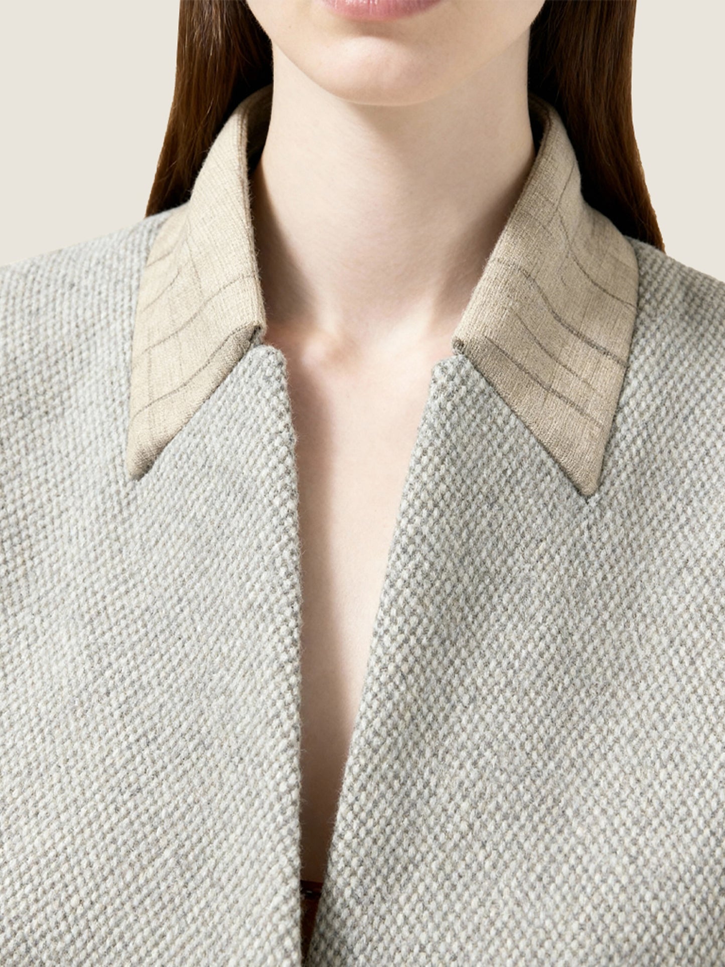 Structured Suit V Neck Jacket M31N