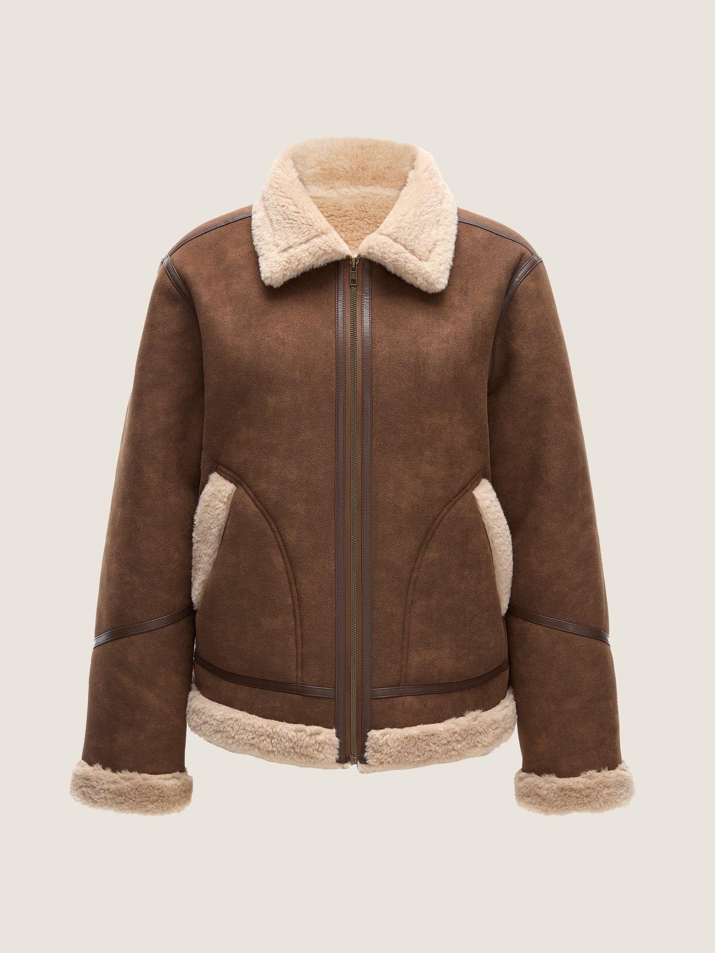 Panelled Aviator Jacket M31N