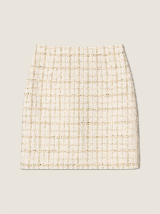 Tweed Jacket And Skirt Set M31N