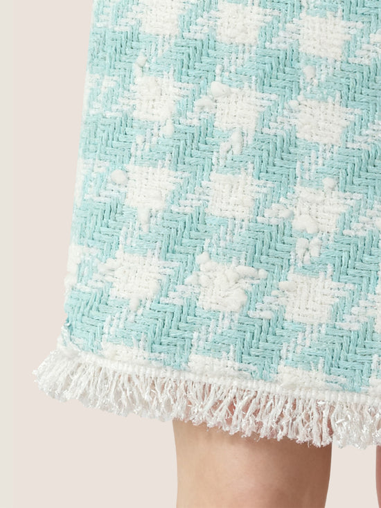 Tweed Jacket And Skirt Set M31N