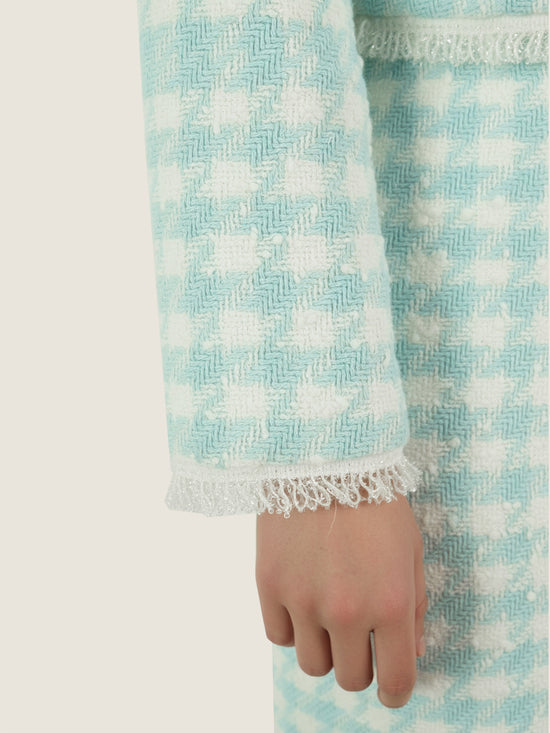 Tweed Jacket And Skirt Set M31N