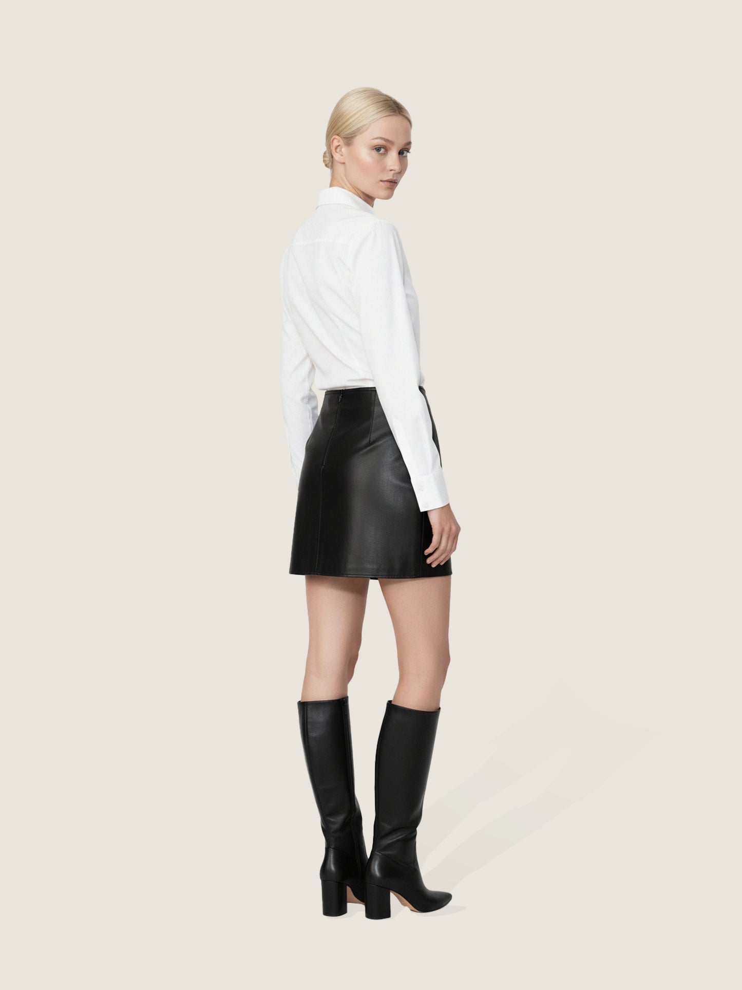 Celeste Lambskin Miniskirt M31N