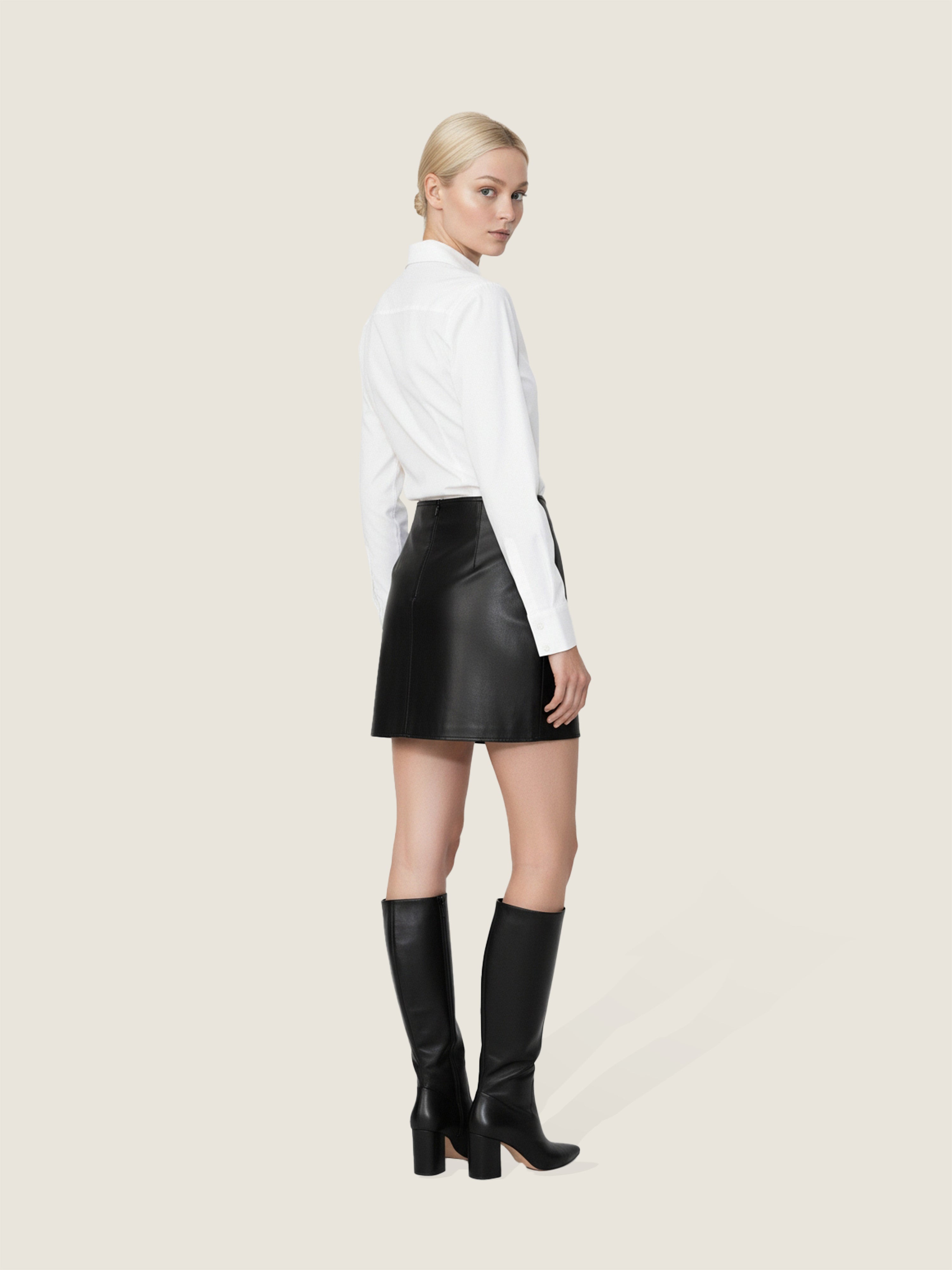 Celeste Lambskin Miniskirt M31N