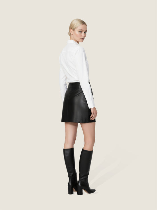 Celeste Lambskin Miniskirt M31N