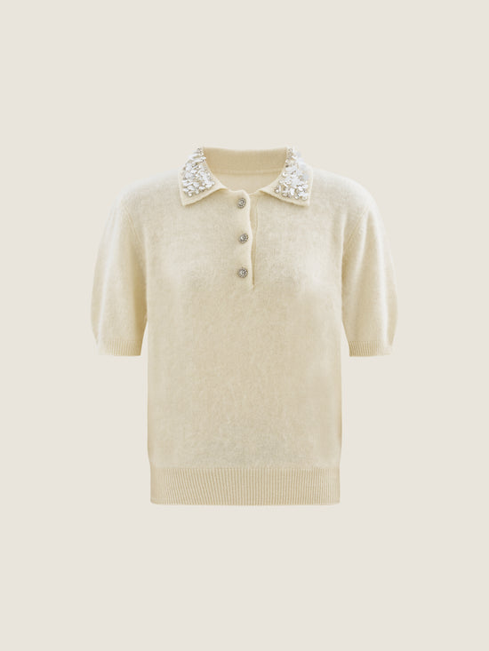 Cashmere-Wool Polo M31N