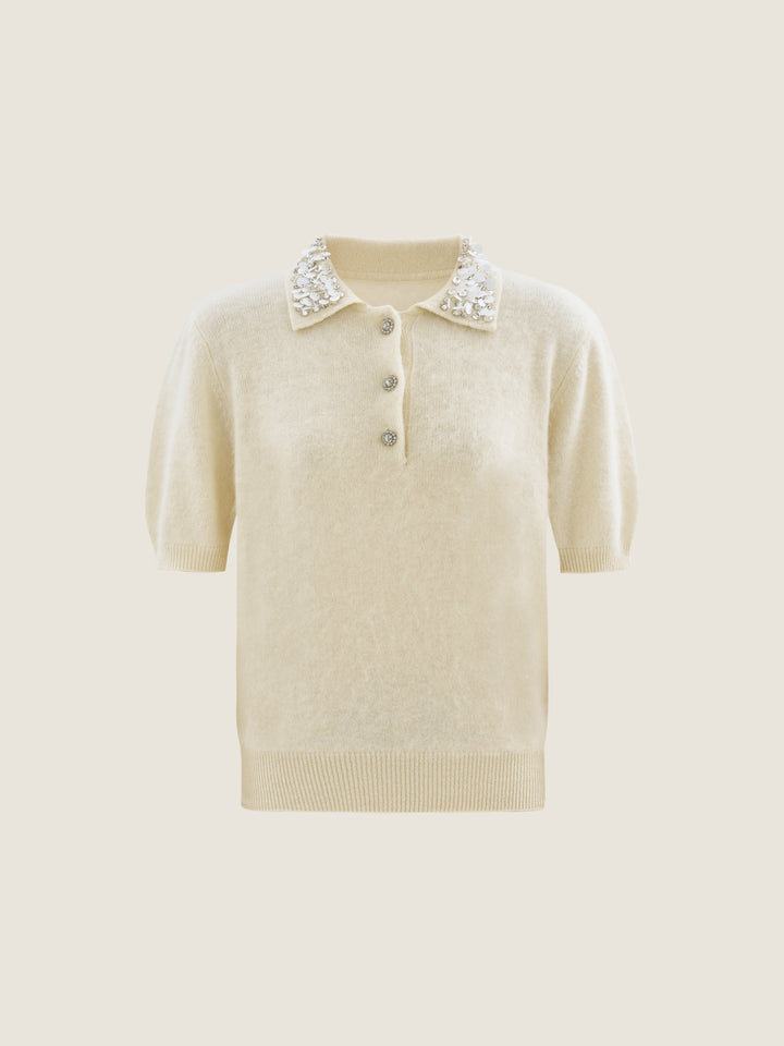 Cashmere-Wool Polo M31N