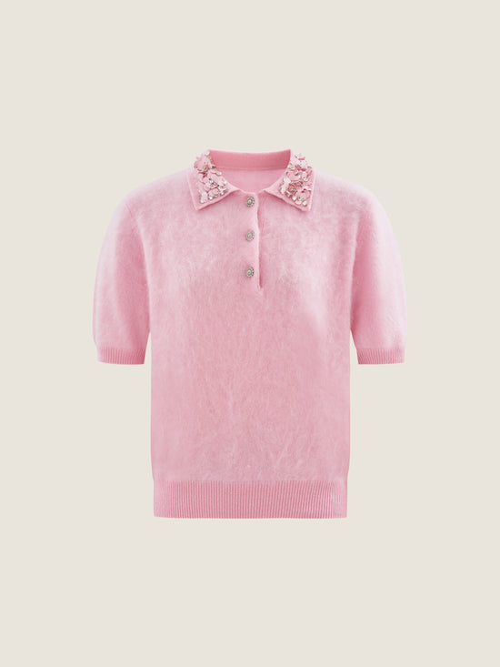 Cashmere-Wool Polo M31N