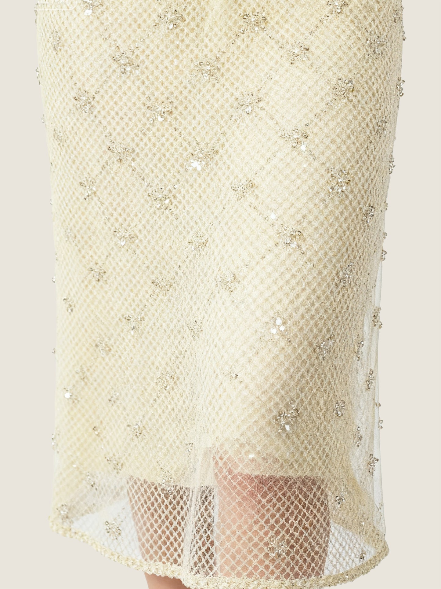 Embroidered Tweed Jacket and Matching Midi Skirt M31N