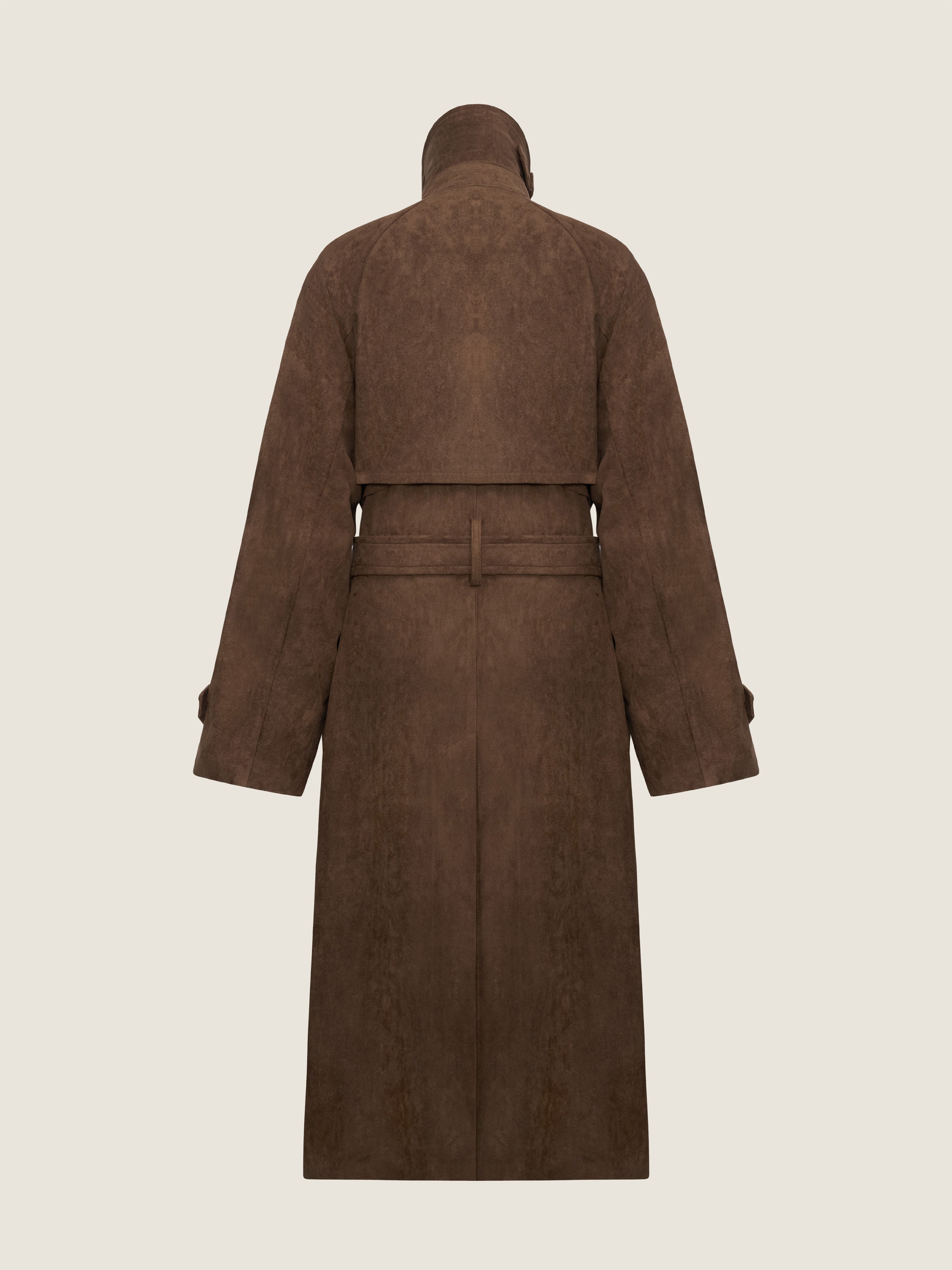Double Breasted Belted Trench Coat M31N