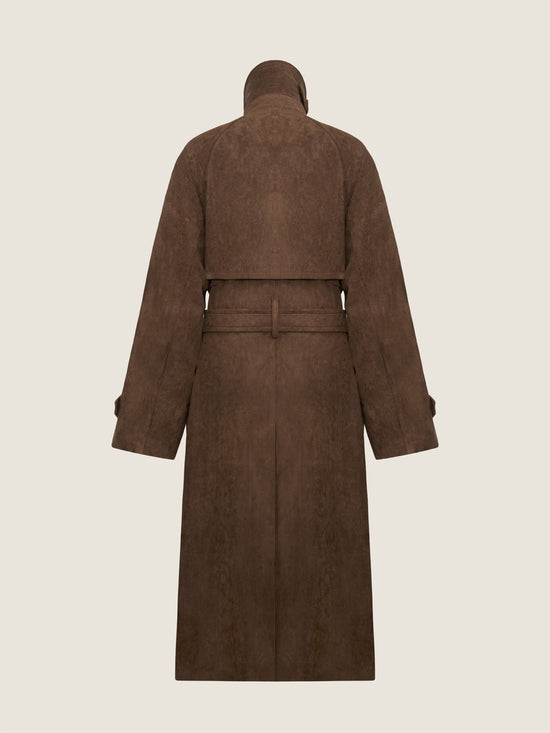 Double Breasted Belted Trench Coat M31N