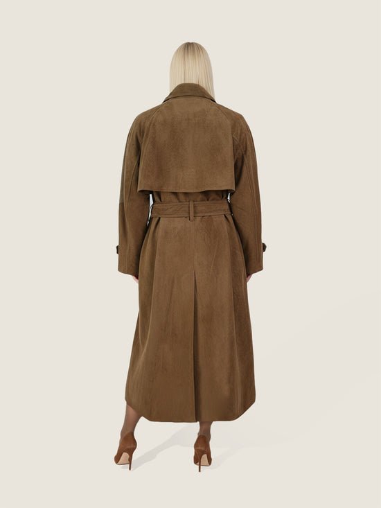 Double Breasted Belted Trench Coat M31N