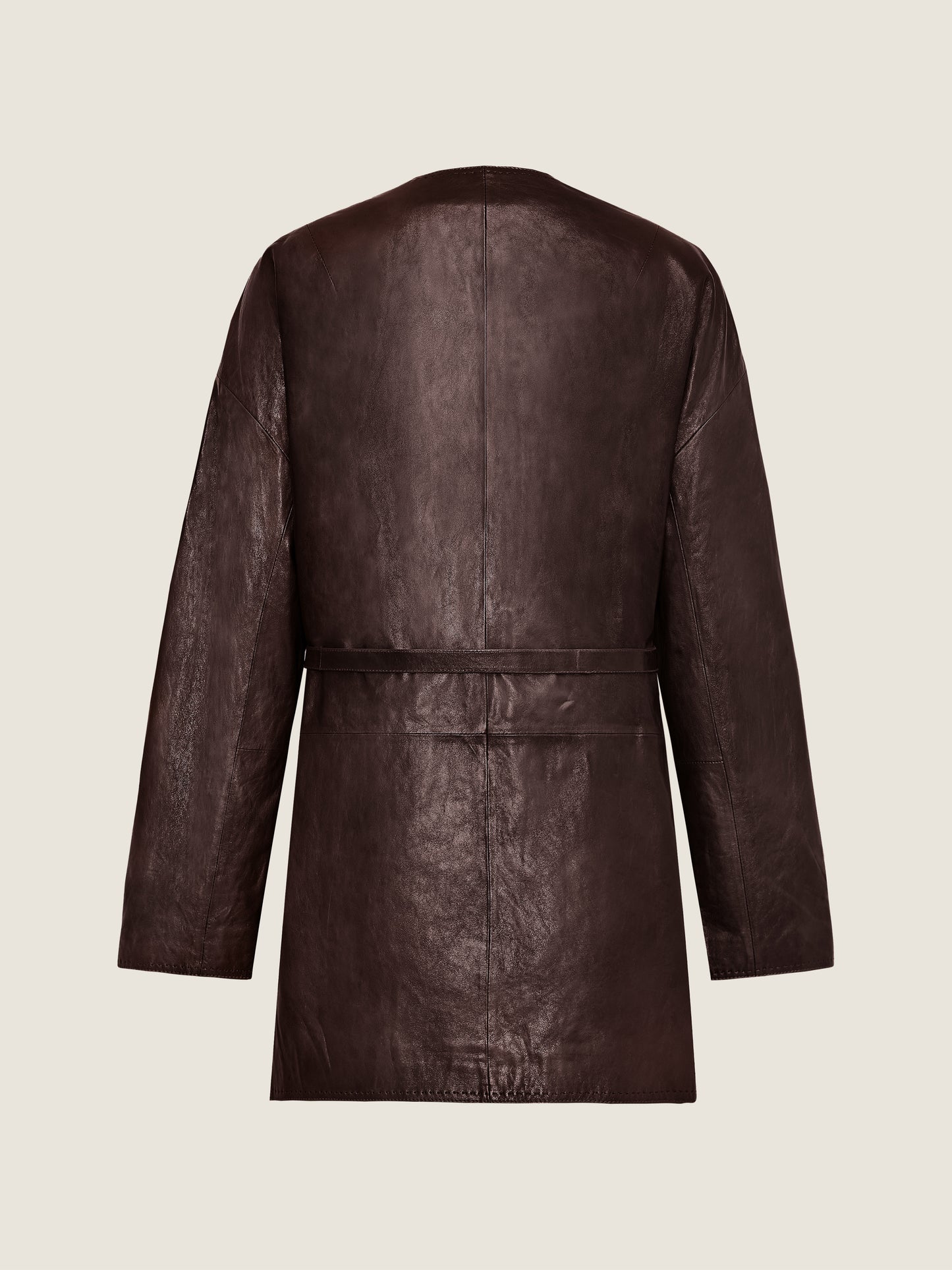 Lambskin Wrap Belt Jacket M31N