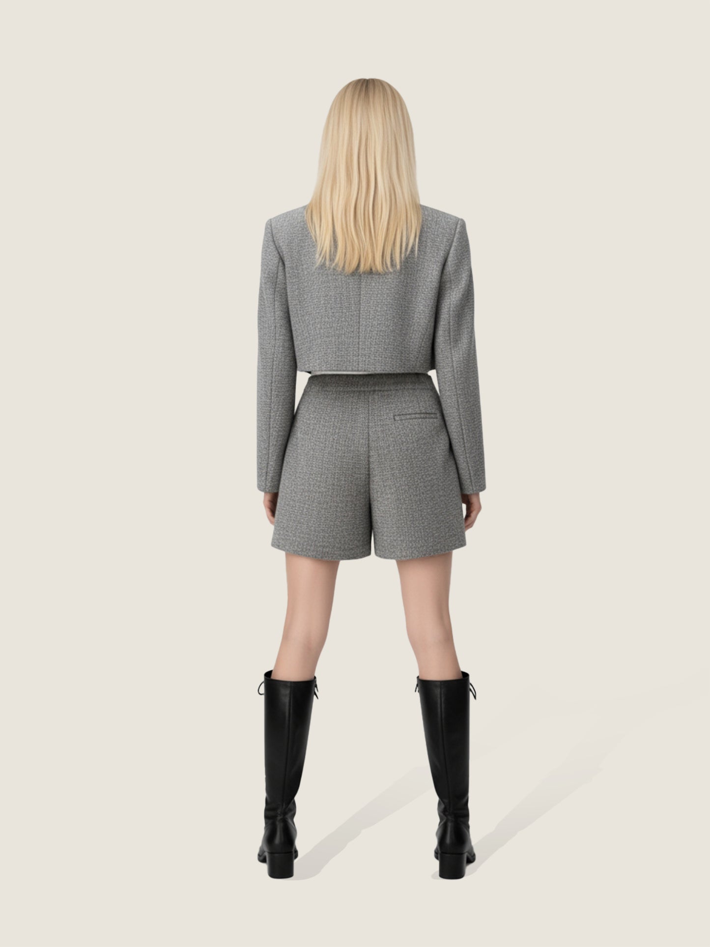 Mélange Trimmed Tailored Shorts M31N