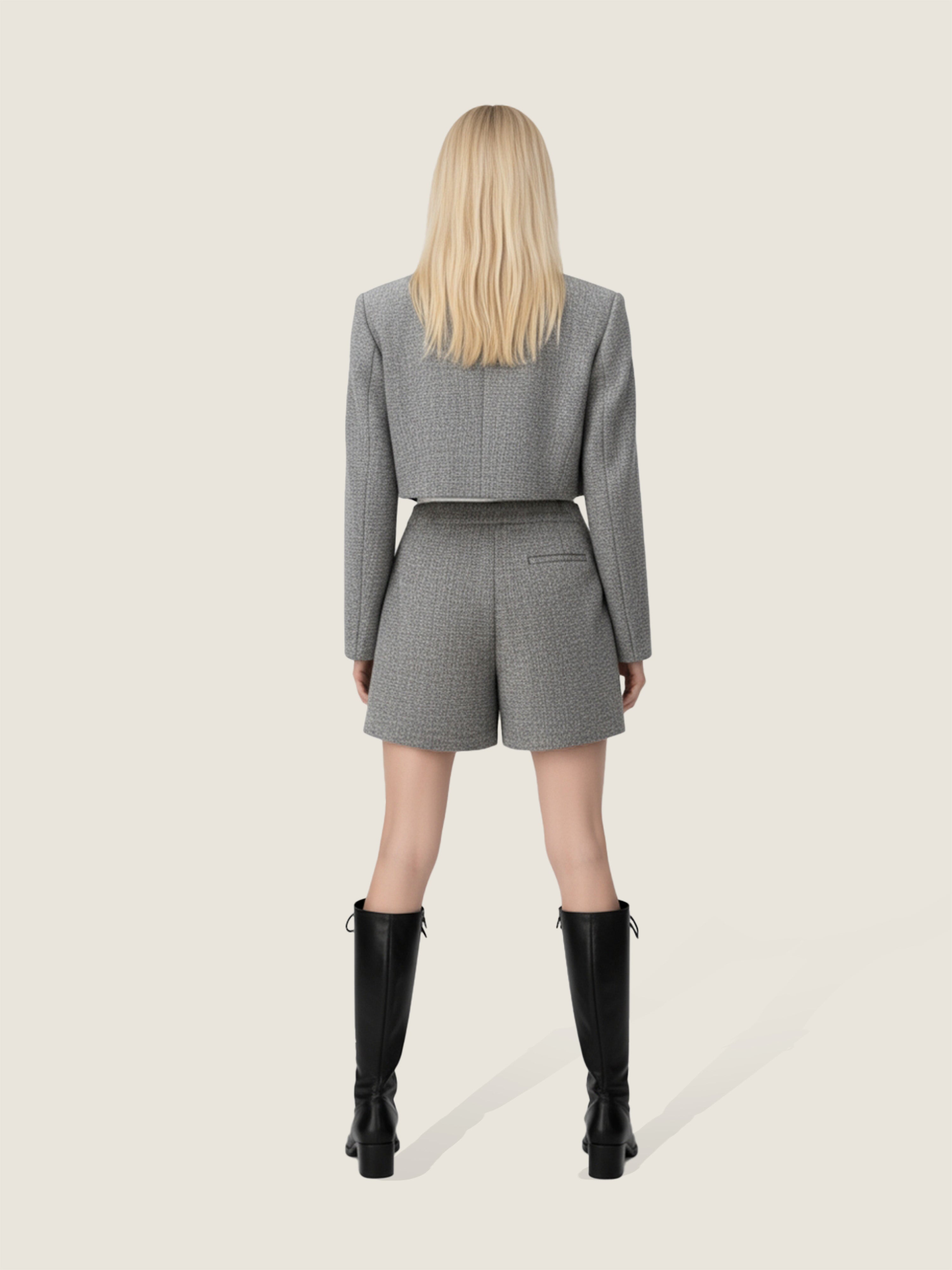 Mélange Trimmed Tailored Shorts M31N