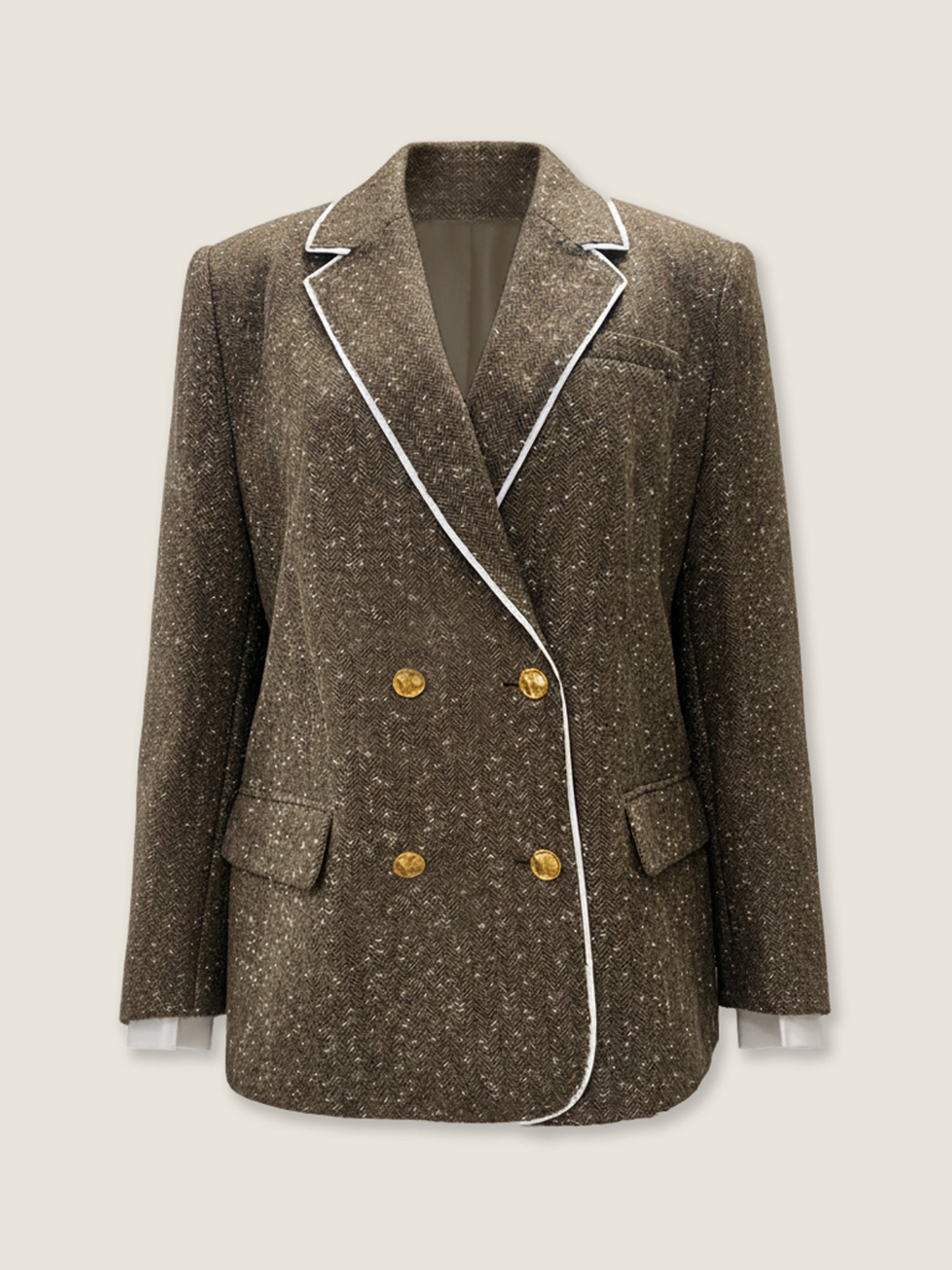 Mélange Trimmed Tailoring Set M31N