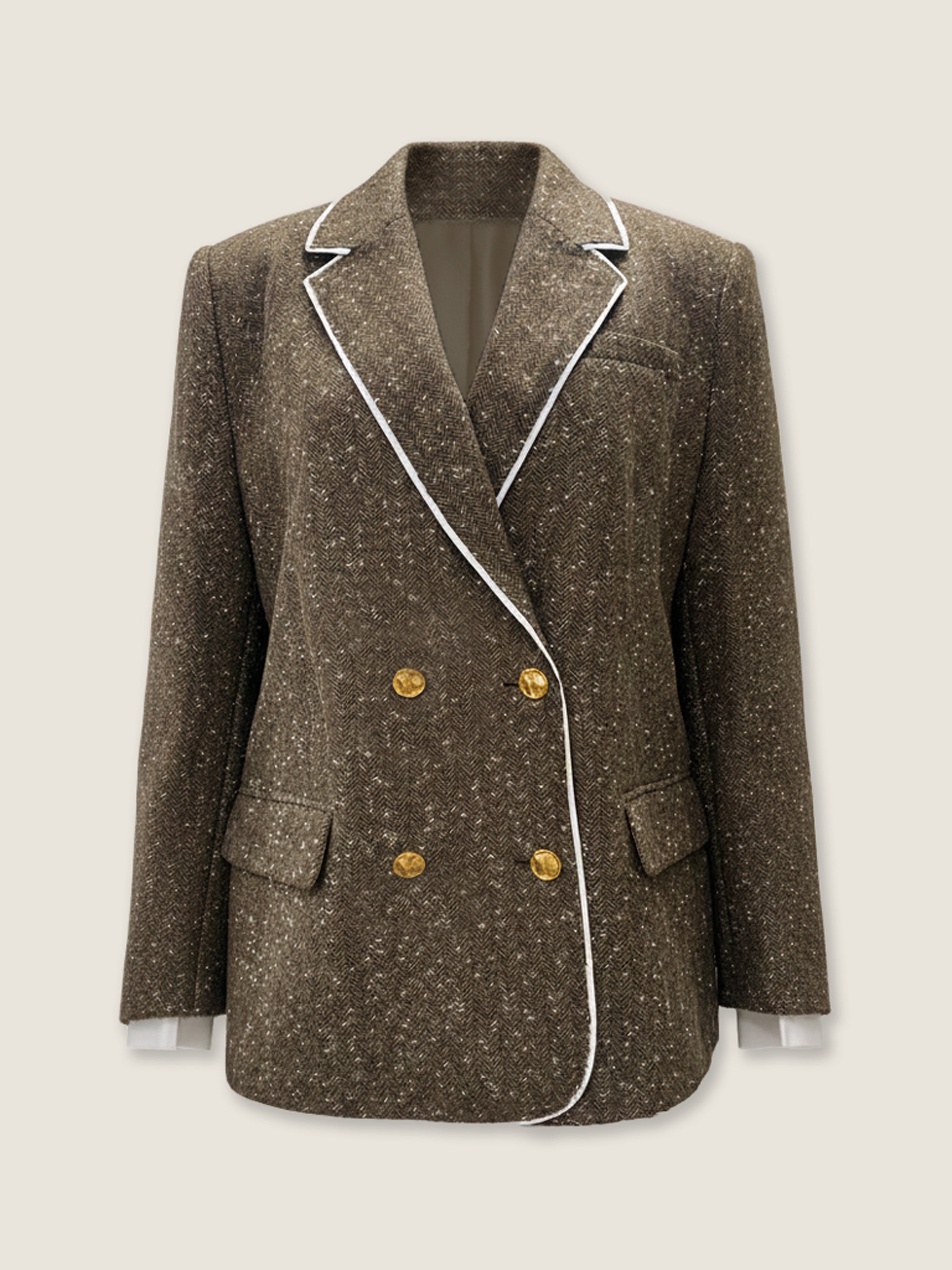 Mélange Trimmed Tailoring Set M31N