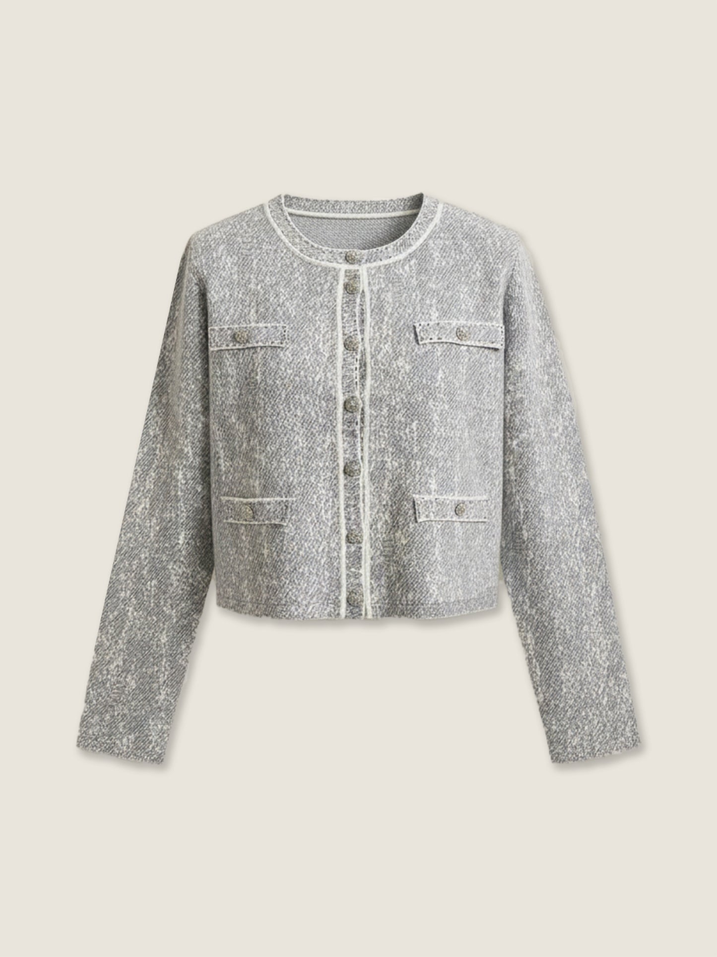 Jacquard Wool Jacket and Dress Set M31N