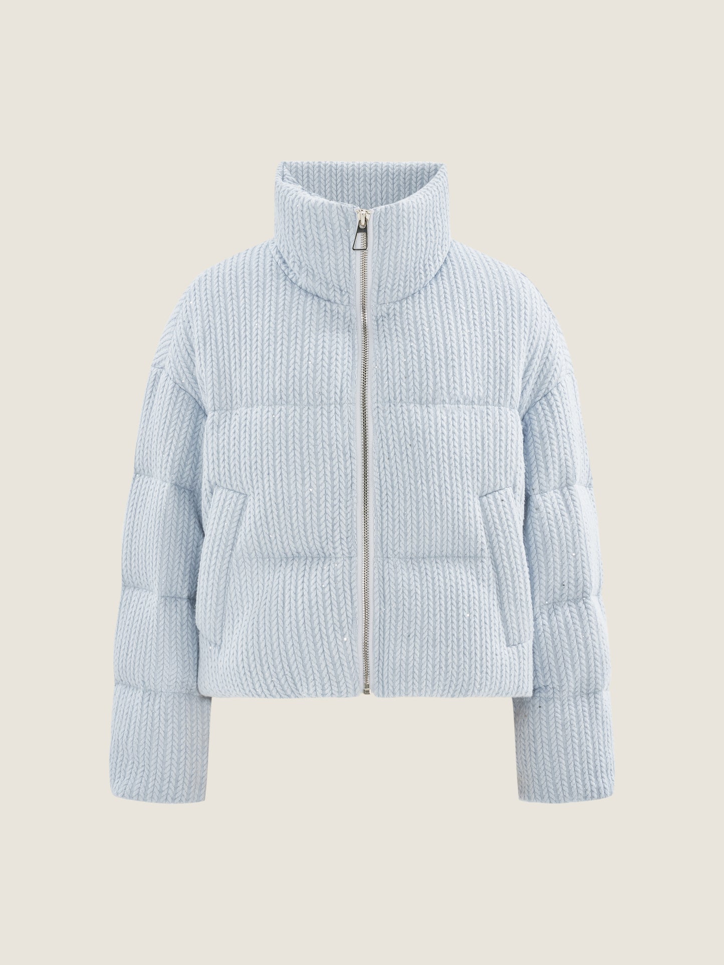 Frost Blue Chevron Down Jacket