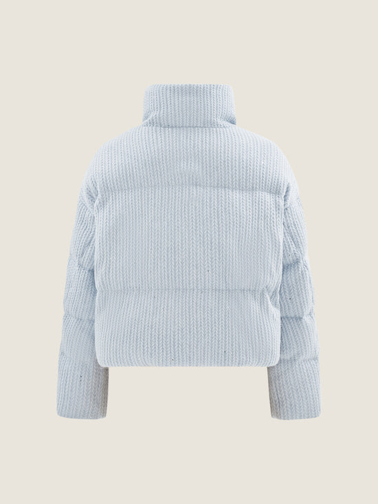 Frost Blue Chevron Down Jacket