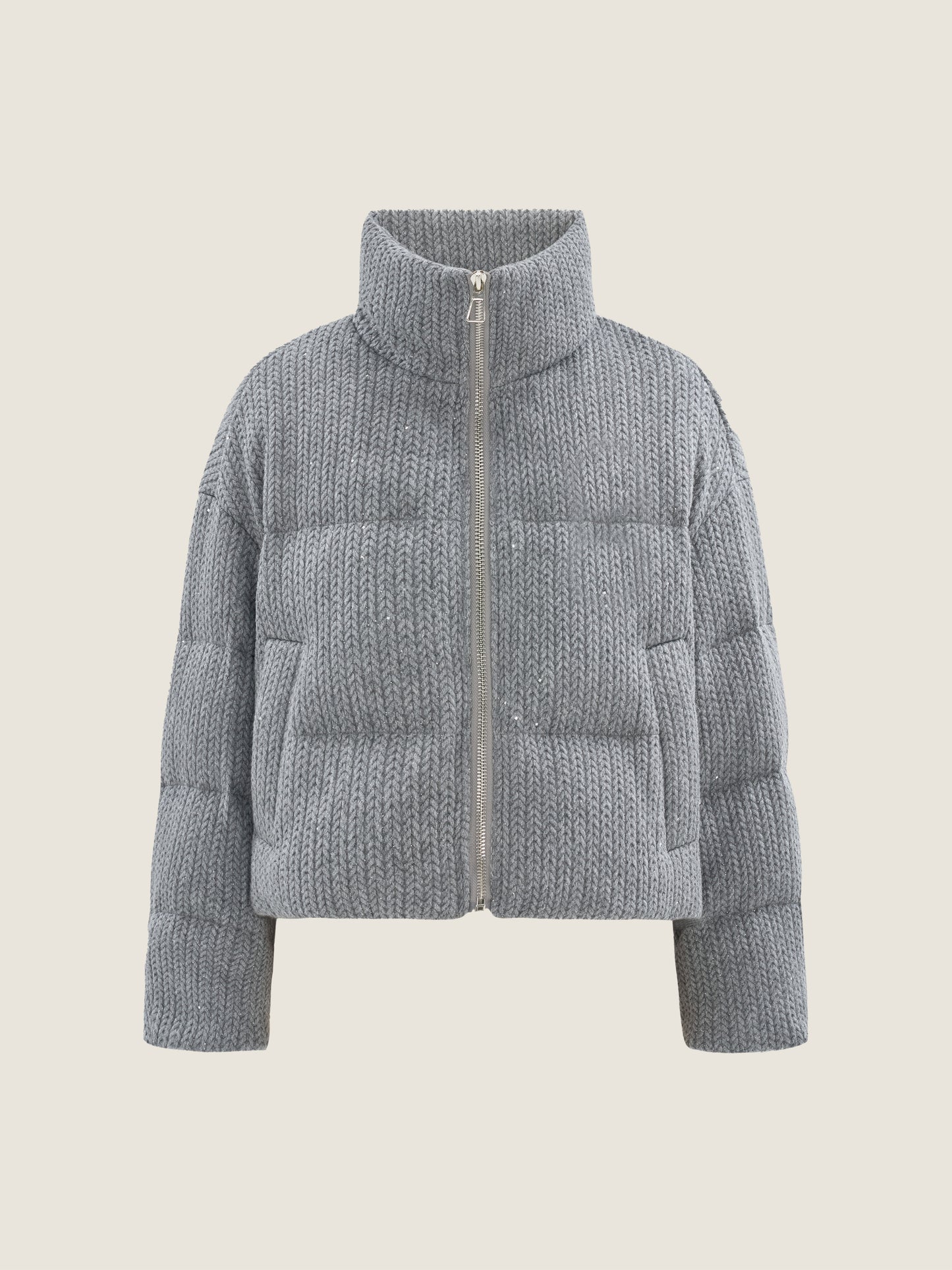 Frost Blue Chevron Down Jacket