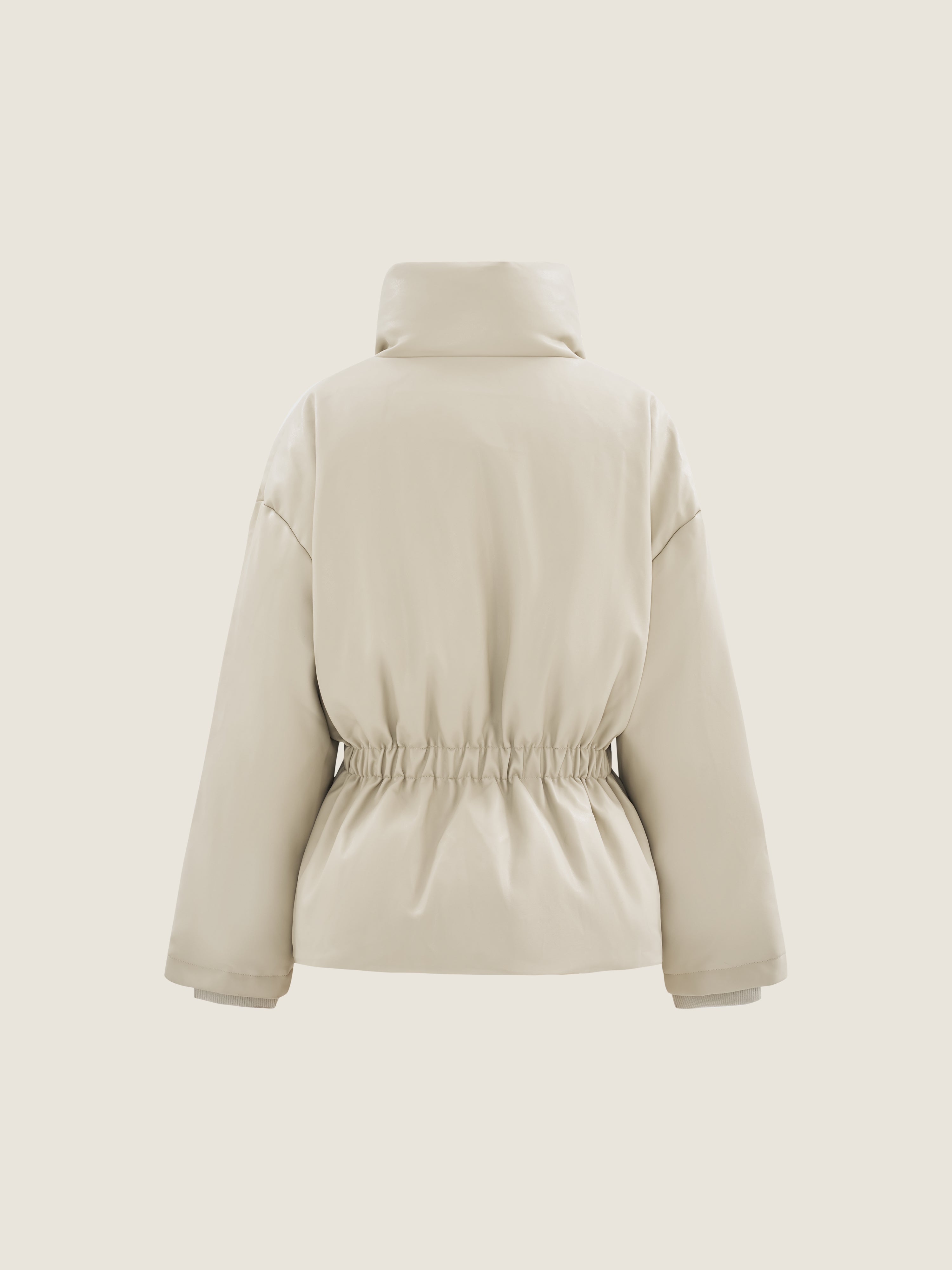 High-Collar Structured Puffer Jacket