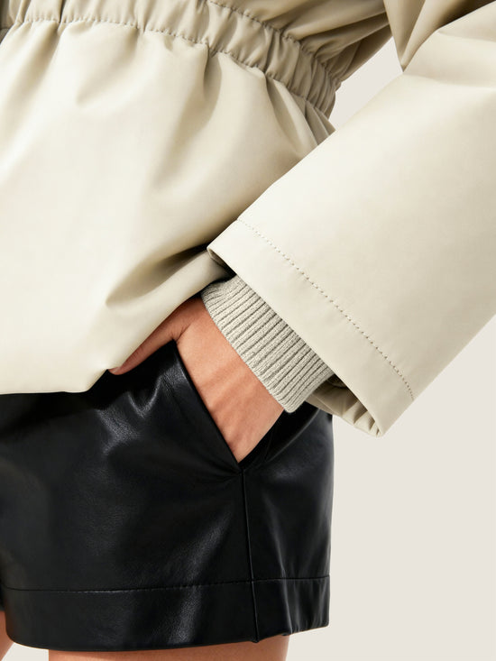 High-Collar Structured Puffer Jacket