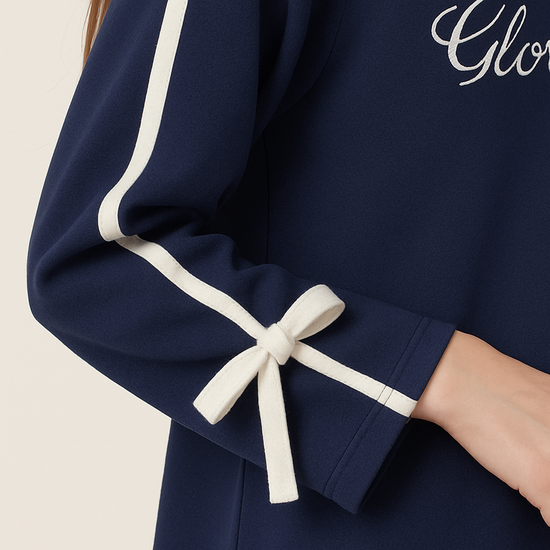 Lace-Trimmed Oversized Top A10035