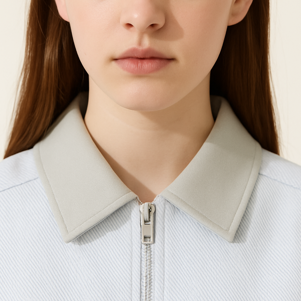 Women's Sports Jacket with Zip-up Front and Collar A10028