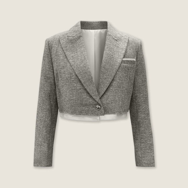 Cropped Blazer and Midi Skirt Set M31N