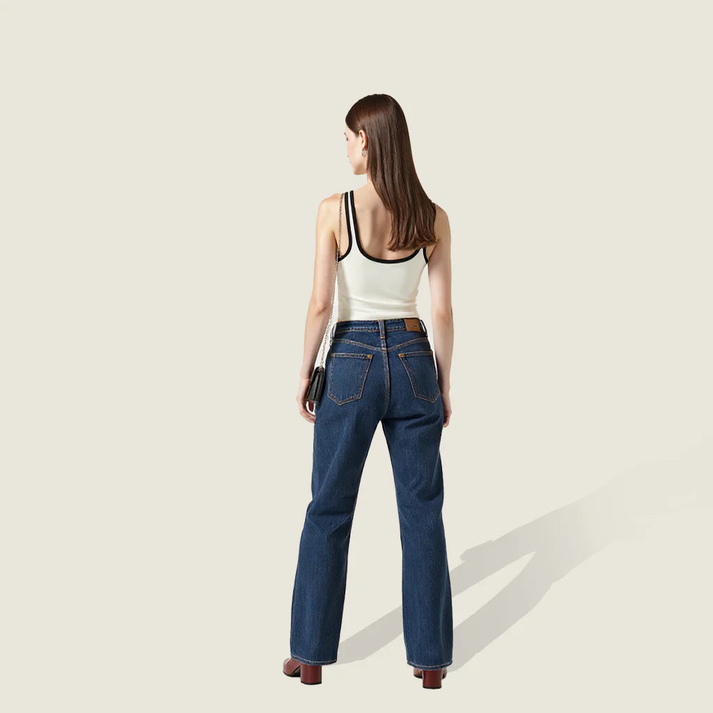 Contrast-Trim Tank Top A10082