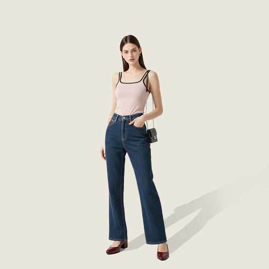 Contrast-Trim Tank Top A10082