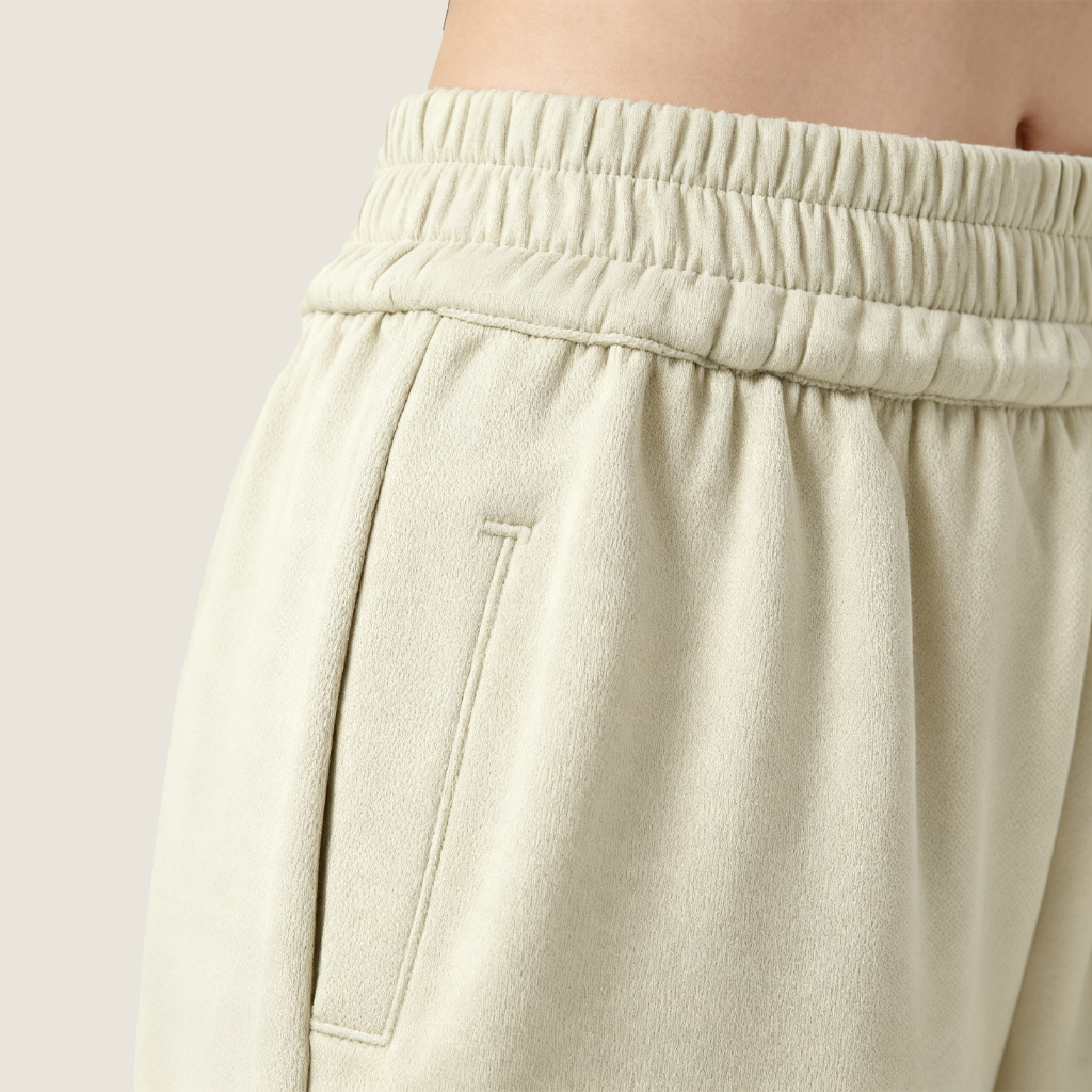 Women's Plain High Waist Wide Leg Trendy Loose Fit Lounge Pants A10333