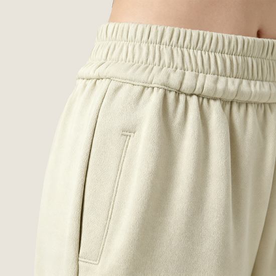 Women's Plain High Waist Wide Leg Trendy Loose Fit Lounge Pants A10333