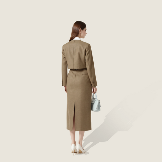 Tailored Linen Suit Set A10438
