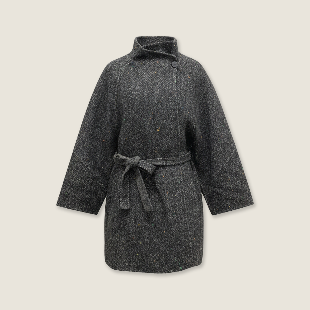 Textured Wrap Coat M31N
