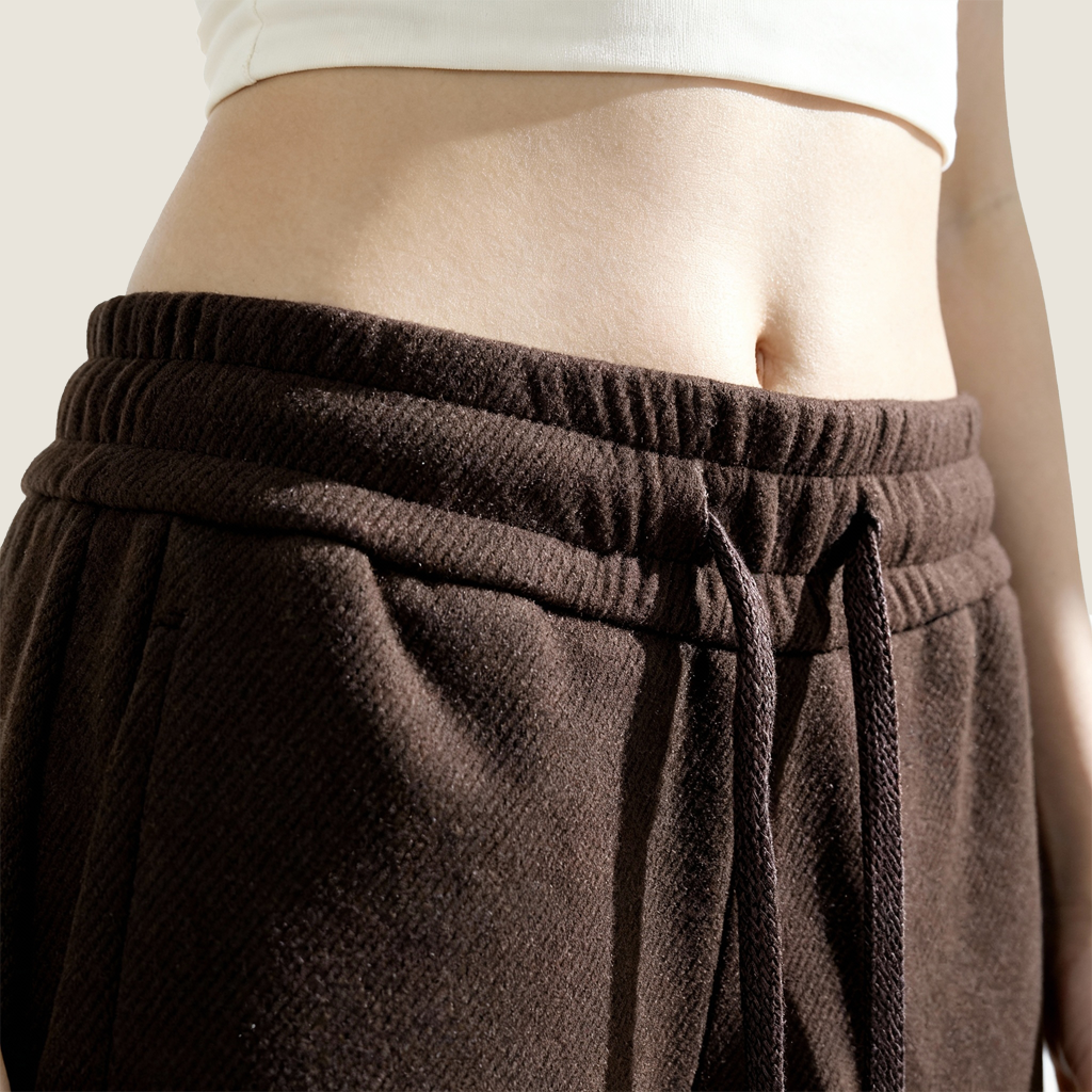 Structured Drawstring Wide-Leg Pants M31N