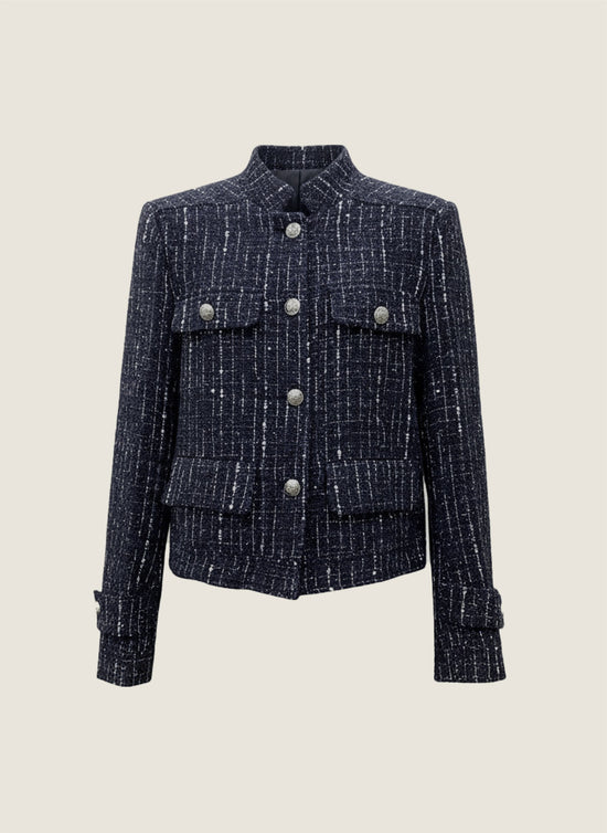 Metallic Navy Tweed Set M31N