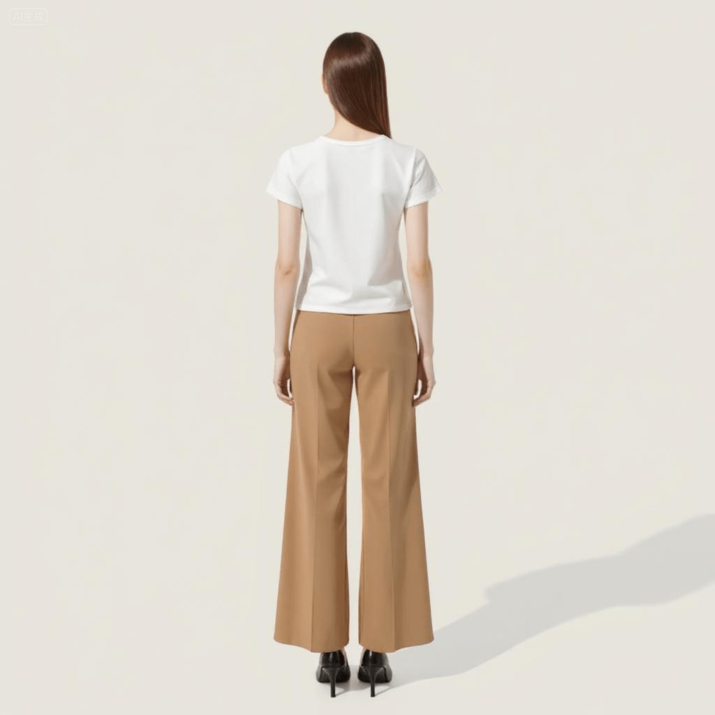 [M31N] Basic Fitted Crop Tee 3D Cut Clean Casual Style 10009 Top Womenswear - M31N